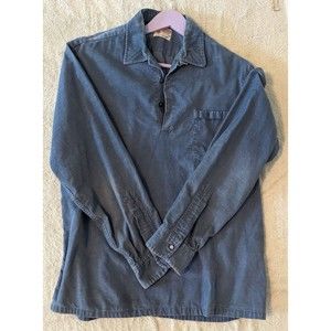 Vintage Hickok 60s Shirt Mens L Hippie corduroy charlie manson? side vents!